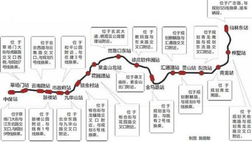 南京地铁12号线最新线路图